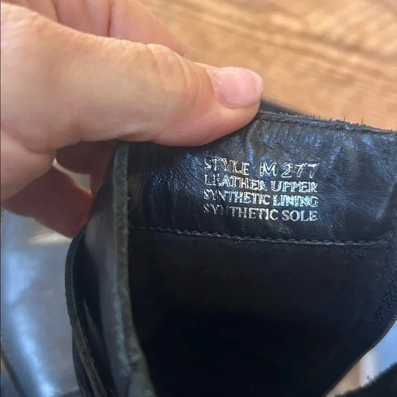 Fabianelli Black Leather double strap moto boot - Picture 7 of 8